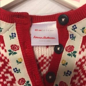 Hanna Anderson  dress and tights  3-6 months